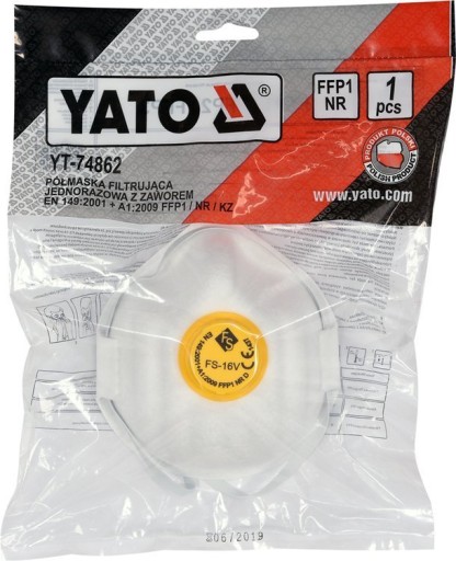 FILTRAČNÁ MASKA YATO POLAND FFP1/KZ YT-74862