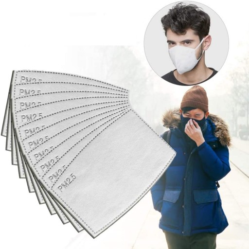 Filter Filtre pre opakovane použiteľné masky PM2.5 10 ks