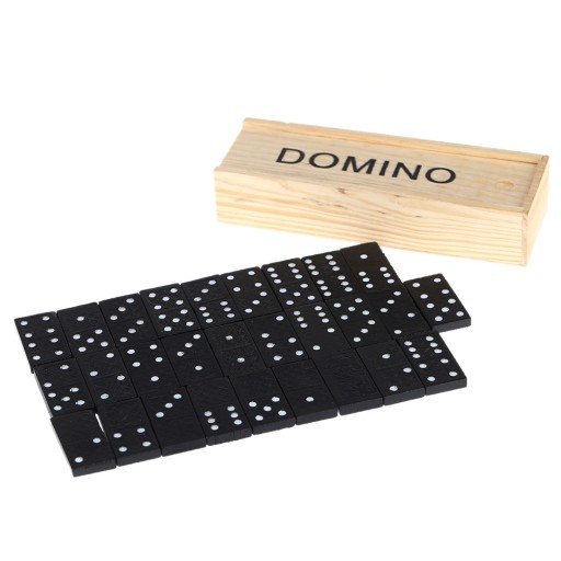 DREVENÁ HRA DOMINO V KRABIČKE 28 ELEMENTOV