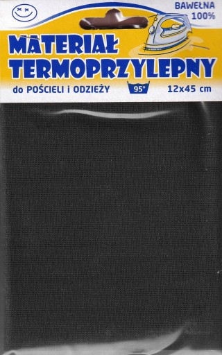 Termo záplaty BEDDING 12x45cm na ČIERNU žehličku