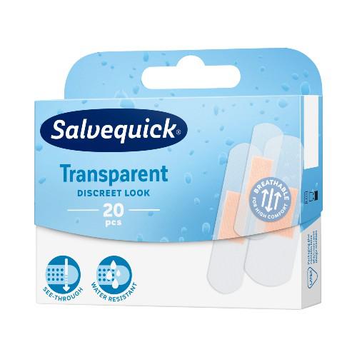 SALVEQUICK TRANSPARENTNÉ ZÁPLATY, 20 KS