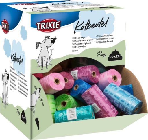 Trixie Farebné vrecká na exkrementy 1 rolka