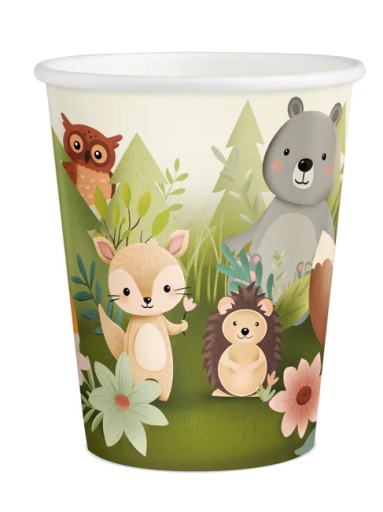 HRNČEKY pre ročné a narodeninové Forest Friends 220ml 6 ks