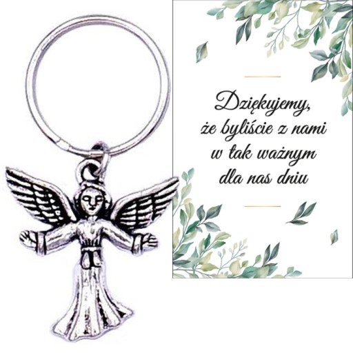 ĎAKUJEME HOSTOM DARČEK SVADOBNÝ ANJEL KĽÚČOVKA SPOMIENKY