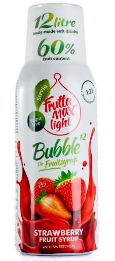 Fruttamax Strawberry Light sirup 500 ml do sódy sýtenej 12l BEZ CUKRU