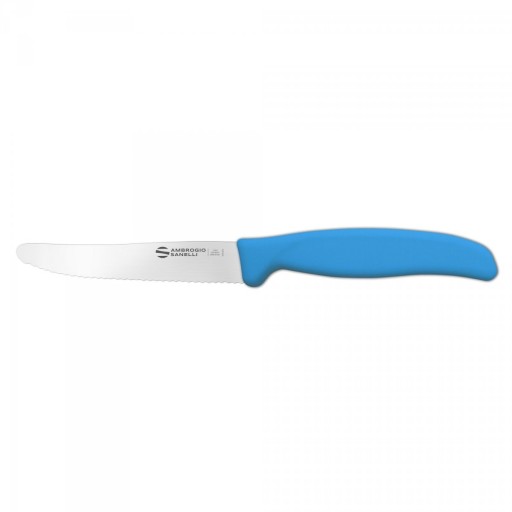 Pikutek zúbkovaný nôž Ambrogio Sanelli Supra 11cm modrý