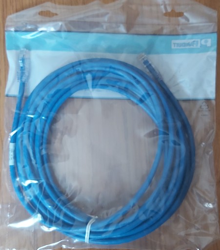 Patchcord U/UTP 24 AWG Cat 6 Panduit 6 m modrý