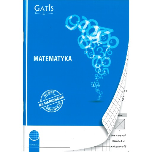 Zošit z matematiky Gatis A5, 60 listov