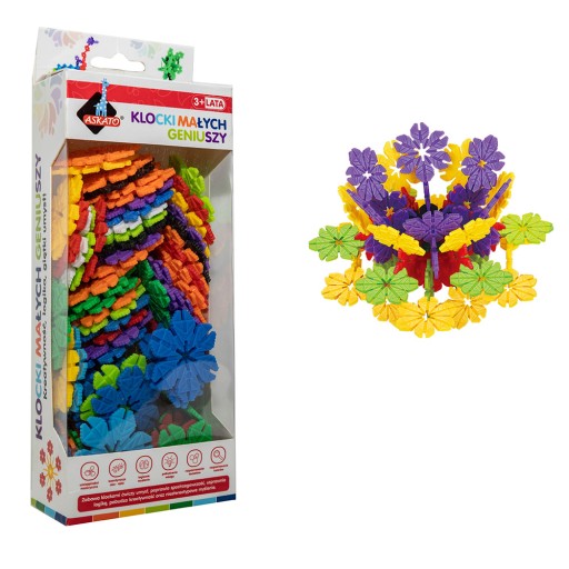 LITTLE GENIUS FLOWERS BLOCKS 90 ELEMENTS ASKATO 3+