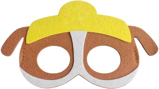 Oblečenie s plstenou maskou Paw Patrol Mask Rubble Mask