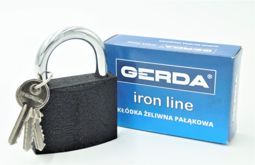 GERDA LIATINOVÝ ZÁMOK ŽELEZNÝ LINE KZZS 3 KĽÚČE S50