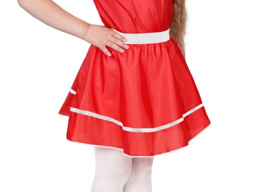 Elastická sukňa, ČERVENÝ outfit, 40 cm