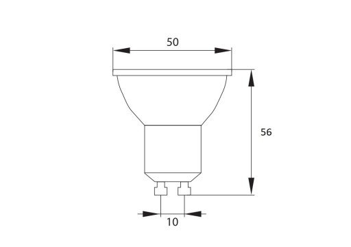 Belllight GU10 LED žiarovka 480 lm 6 W