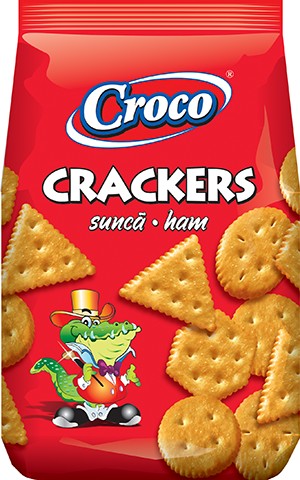 CROCO Krekry s príchuťou šunky 100g