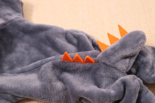 MIKINA DINOSAUR PRE PSA OBLEČENIE TEPLÁŠKA ŠEDÁ S