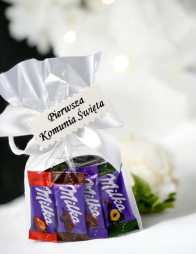 Darček DARČEK Prvé sväté prijímanie NAPS Milka 10 ks ĎAKUJEME za hostí