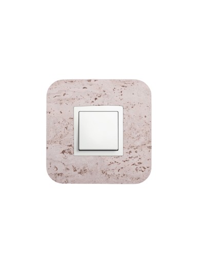 Sivá nálepka pre spínač/kontakt SQUARE