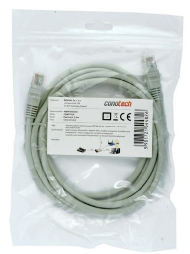 LAN KÁBEL UTP cat.6 PATCHCORD RJ45 - 2m