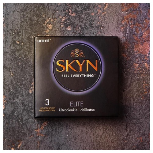 Unimil Skyn Elite nelatexové kondómy 3 ks