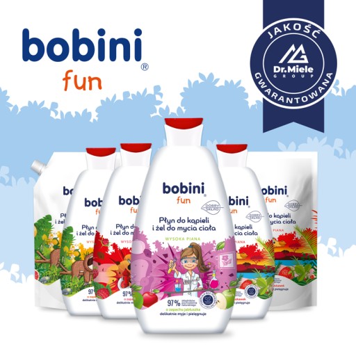 BOBINI Penový umývací gél do kúpeľa pre deti 2v1 Maxi Penový jablko 500ml