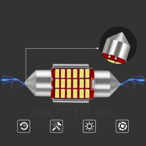 LED ŽIAROVKA 41MM 42MM 33SMD C3W C5W CANBUS