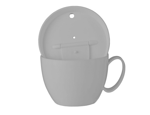 OPÄTOVNE POUŽITEĽNÝ POHÁR S viečkom 250ML SZ