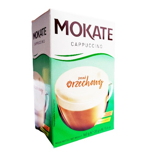 Kávový nápoj Kávová oriešková pena Cappuccino bez espresso kávovaru 160g Mokate