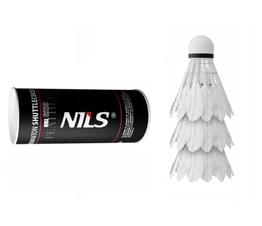 Sada pierkových badmintonových loptičiek, biela LED, 3 ks