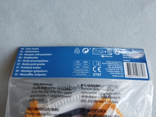 Sada 3 ks protiprachovej masky SPECTRUM MX-2005