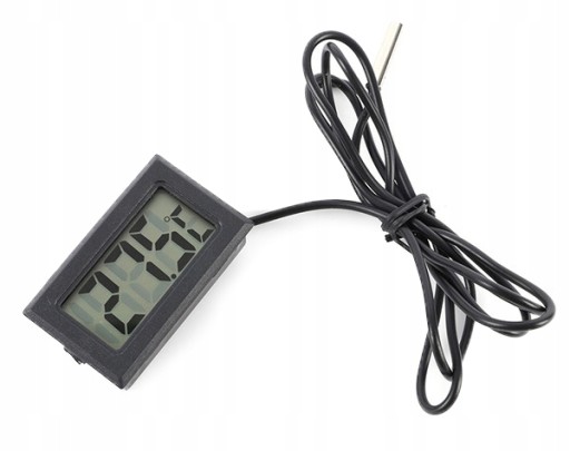 LCD elektronický teplomer s digitálnou sondou do autoakváriovej pece