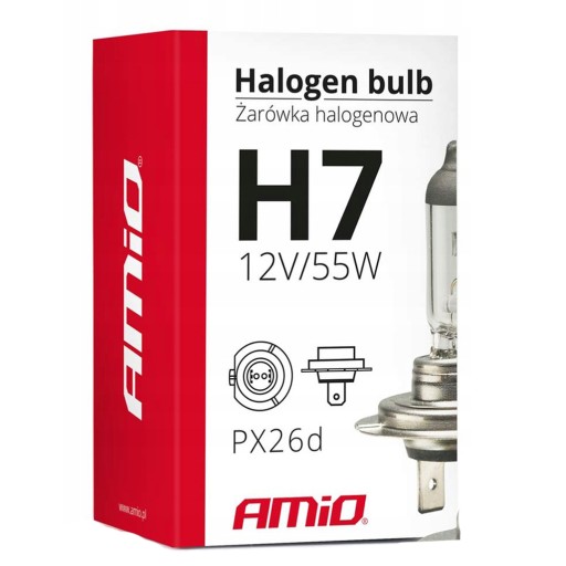 AMIO ŽIAROVKA 12V H7 55W UV FILTER