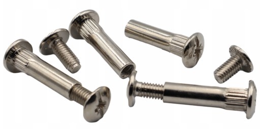 Skrutková spojka na nábytok fi 5 mm M4x30-40 mm