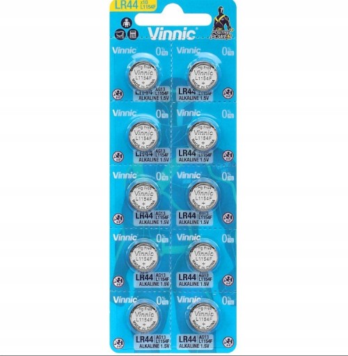 Vinnic AG13 LR44 batéria 1,5V blister 10 ks.