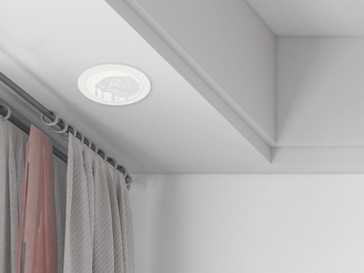 okrúhly LED pod omietku pod omietku 18W TEPLÁ BIELA 3000K