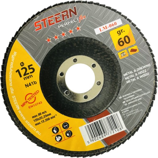 Kotúč brúsneho kotúča riadenia 125 mm P60