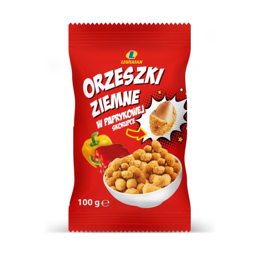 ARAŠIDY PAPRIKA ŠUPINA LEWIATAN 100G