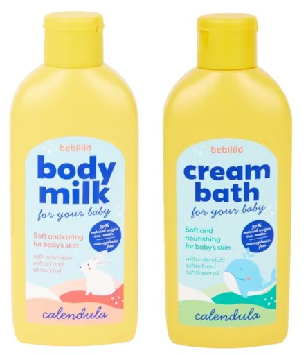 BEBILILO Krémová tekutina do kúpeľa Telové mlieko pre dojčatá 200 ml