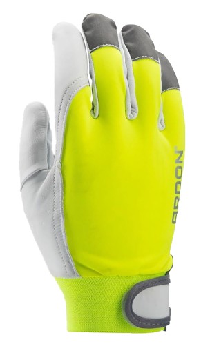HOBBY REFLEX ARD Kožené pracovné rukavice Reflexné Hi-Vis EN388 10