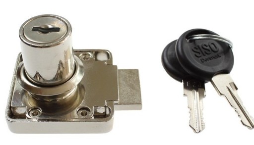 Štvorcový nábytkový zámok 850 cylindrický. 26 mm