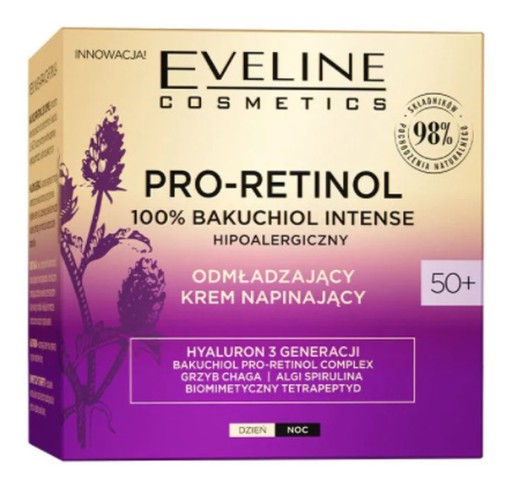 Eveline Pro-Retinol 100% spevňujúci krém 50+ 50 ml