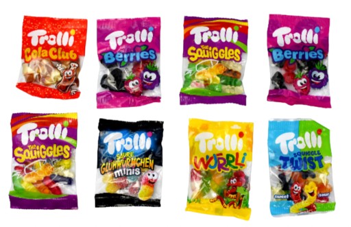 Troll jelly beans Minibalenia MIX Rodinné balenie Sada na Deň detí z Nemecka