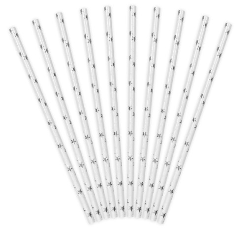 SILVER STARS PAPIEROVÉ SLIMKY 10 ks NARODENIN