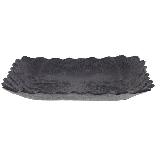 KRÁSNY okrúhly KOVOVÝ TANIER S GLAMOUR ZLATÝM VZOROM 15x15cm