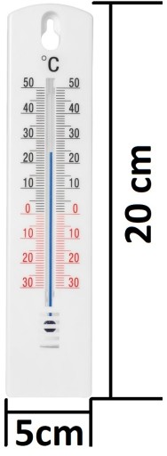 VONKAJŠÍ VNÚTORNÝ TYČOVÝ TEPLOMER -30 +50 C ANALOG