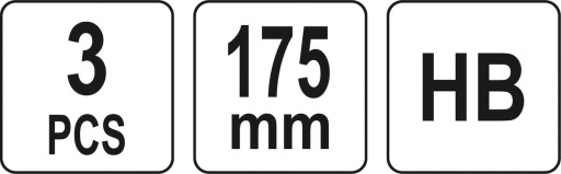 TESARSKE ceruzky ceruzka 175MM SADA 3 HB