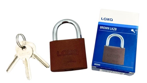 Visiaci zámok GERDA LOXA BROWN S60, liatinový