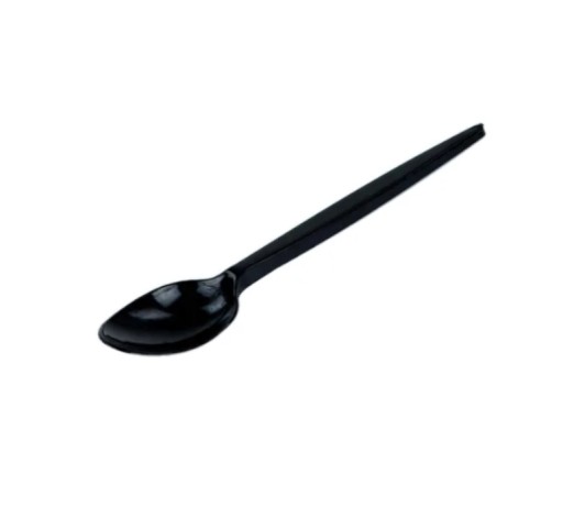 OPÄTOVNE POUŽITEĽNÉ PLASTOVÉ LYŽIČKY STRONG BLACK 50 ks
