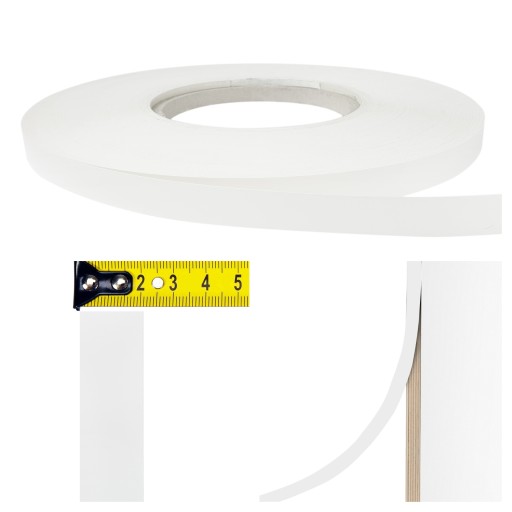 Biela nábytková hrana dyha 21 mm široká DIY