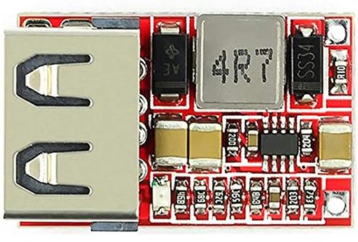 USB 5V 3A stupňový prevodník s 6-20V nabíjačkou