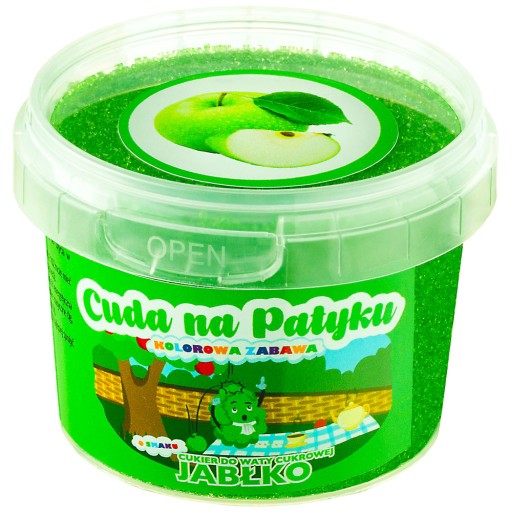 Farebná cukrová vata cukor do stroja s príchuťou JABLKO jablko 100g